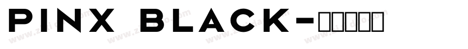 pinx Black字体转换